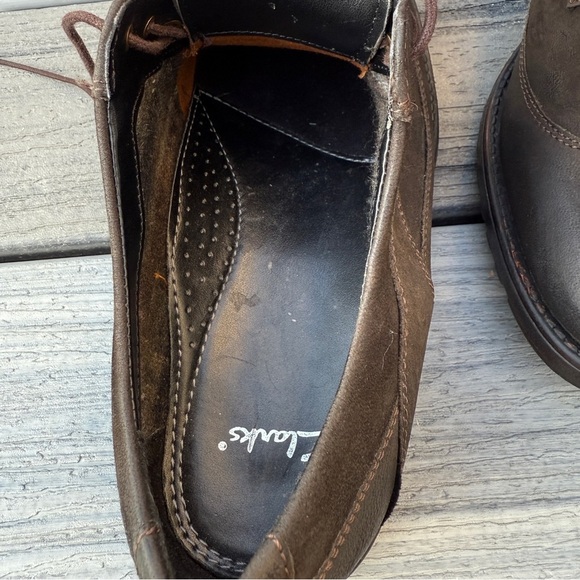 Clarks Denton Dane Dark Brown Leather Wingtip Oxfords Size 10M - Picture 15 of 15